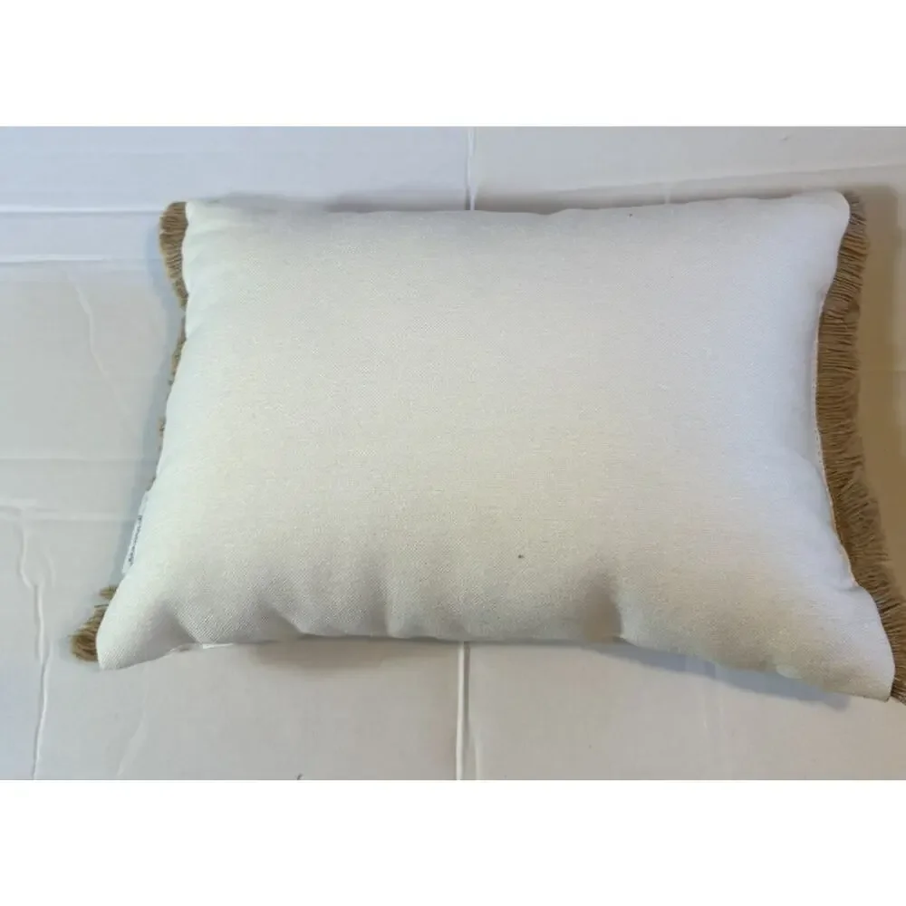 LOVING KINDNESS Fall Farm Fresh Floral Small Throw Fringe Pillow 10